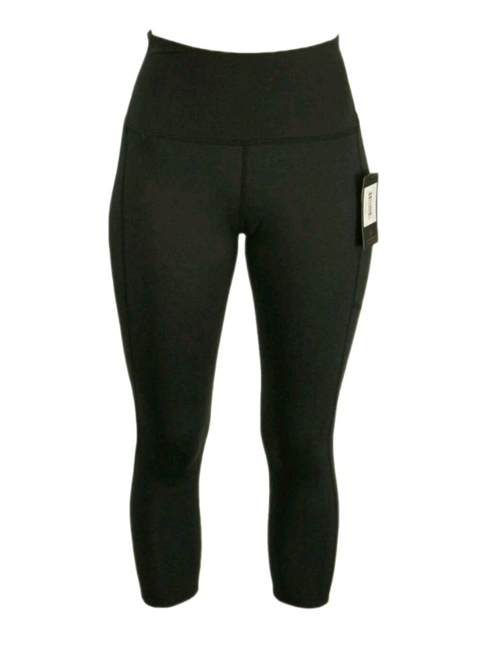 TOMMIE COPPER Women's Ultrafit Lower Back Support Capri Leggings Black Size 3X